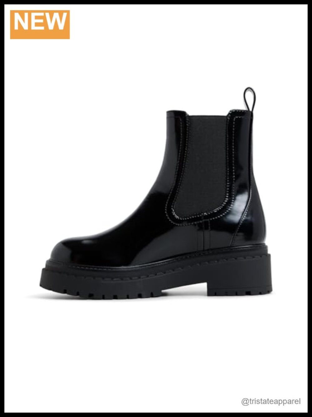 Ankle Boots Almond Toe Slip-On Chelsea Boots